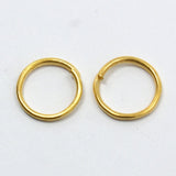 Brass Jump Rings Kits, 4mm to 10mm Jump Ring Mixed, Open Jump Rings, Golden