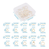 22 Sets 11 Style Alloy Toggle Clasps, Ring & Heart & Rounded Rectangle, Golden