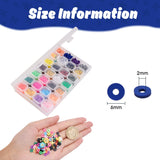 DIY Bracelets Making Kits Polymer Clay Beads, Alloy Beads & Pendants and Elastic Crystal String, Mixed Color