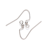 10 Pcs, 17x22mm, 304 Stainless Steel Earring Hooks