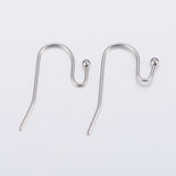 4 Pcs, 21x12x2mm, 304 Stainless Steel Earring Hooks, Ear Wire