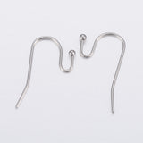 4 Pcs, 21x12x2mm, 304 Stainless Steel Earring Hooks, Ear Wire