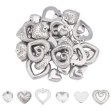 12Pcs 304 Stainless Steel Stamping Blank Tag Charms