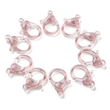 5 Pcs, 26x19x6mm, Transparent Acrylic Lobster Claw Clasps