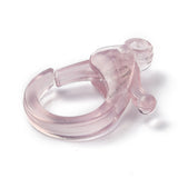 5 Pcs, 26x19x6mm, Transparent Acrylic Lobster Claw Clasps