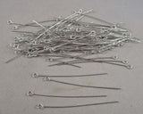 Anti Tarnish Rhodium Plated Eye Pins