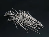 Anti Tarnish Rhodium Plated Ball Pins