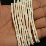 2mm, Swarovski Beads String Off White