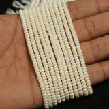 2mm, Swarovski Beads String Off White