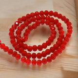 85 Pcs, 6mm Glass Crystal Beads Rondelle 1 String