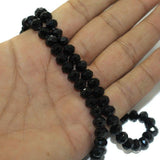 8mm Crystal Rondelle Faceted Beads 1 String