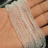 4mm Crystal Faceted Rondelle Beads