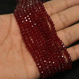 4mm Crystal Faceted Rondelle Beads