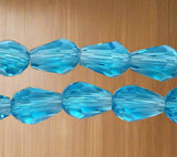 7x5mm  Faceted Crystal Drop Beads