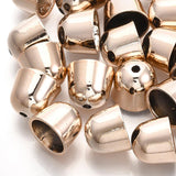 20 Pcs, 9.5x11.5mm Plastic Cord Ends, End Caps, Rose Gold