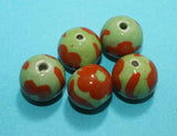 20 Pcs Ceramic Round Beads