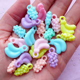 500Gm,  Multicolor Fruits Shape Acrylic Beads