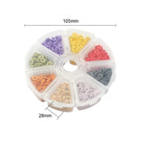 8 Colors Handmade Polymer Clay Beads, Disc Heishi Beads, 140pcs/color