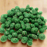 50 Clay Beads Assorted  12-30mm