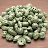 50 Clay Beads Assorted  12-30mm