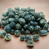 50 Clay Beads Assorted  12-30mm