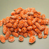 50 Clay Beads Assorted  12-30mm