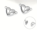 5 Pcs 16X11mm Love Heart Magnetic Clasp