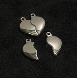 25x22mm Love Heart Couple Magnetic Clasps