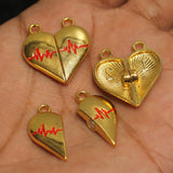 24x22mm Heartbeat Couple Magnetic Clasps