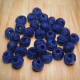 Cotton Thread Round Beads 12x8 mm