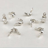 6mm Anti Tarnish Rhodium Plated Clamp Shell