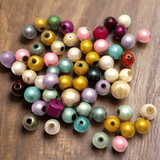 120+ Disco Round Beads Assorted 8 mm