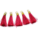 20 Pcs, 2 Inches Silk Thread Tassels Pink