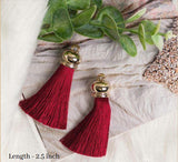 4 Pcs, 2.5 Inches Silk Thread Tassels