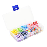 225 Pcs Round Resin Beads DIY Kit With Elastic Cord