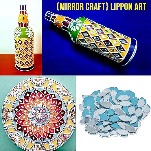 Mirror For Craft Work Lippan Art Material Kit ( Pack Of 200 PCS )