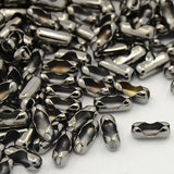 10x4mm Iron Ball Chain Connectors Gunmetal