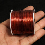 40 Mtr, 0.5mm Colored Flat Elastic Thread Neon