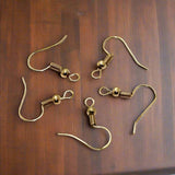 50 Pairs,  20x7mm Antique Earring Hooks