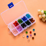 500 Pcs, 6x5mm Transparent Glass Faceted Rondelle Beads