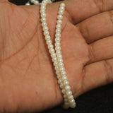 2-10mm Glass Pearl Round Beads Off White