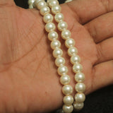 2-10mm Glass Pearl Round Beads Off White