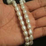 11X8mm Glass Pearl Drop Beads