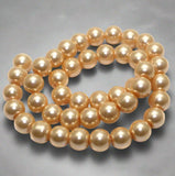 10mm Glass Pearl Round Beads