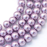 6mm, 32 Inch Colored Glass Pearl Beads Strings