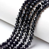 8mm Crystal Rondelle Faceted Beads 1 String