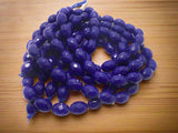 17x12 mm Faceted Glass Oval Beads