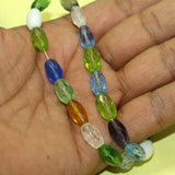 12x8mm Crystal Faceted Oval Beads  1 String