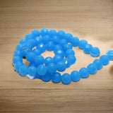 50+ Pcs, 8mm Faceted Glass Round Beads Opaque