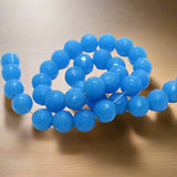 35+ Pcs, 12mm Faceted Glass Round Beads